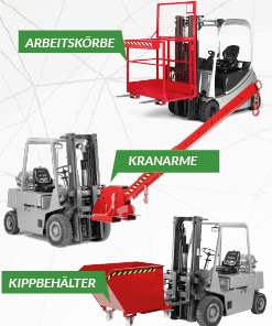 Anbaugeräte für Gabelstapler
