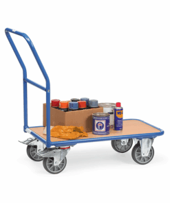 fetra® Magazinwagen mit Holzwerkstoffplatte 300kg Tragkraft