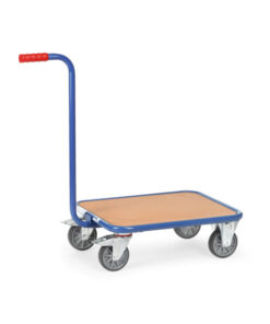 fetra® Griffroller mit  Holzplattform 650mm x 500mm Nutzfläche 250kg Tragkraft