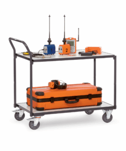 fetra® ESD-Tischwagen 300kg Tragkraft, 2 Böden, elektrisch Leitfähig