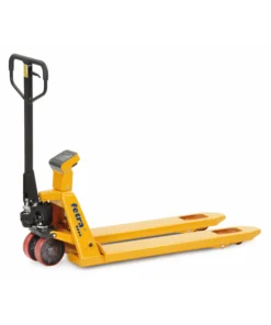 fetra® Gabelhubwagen mit Waage 2000kg Tragkraft Bereifung Polyurethan