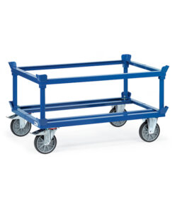 fetra® Aufsetzrahmen für Paletten-Fahrgestell 1200kg Tragkraft, für Fachpaletten und Gitterboxen, Höhe 270/552 mm