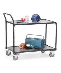 fetra® Leichter Tischwagen 300kg Tragkraft "Grey Edition"