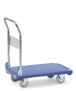 fetra® Kunststoffplattenwagen mit 200kg Tragkraft und 810 x 500mm Ladefläche - 3130