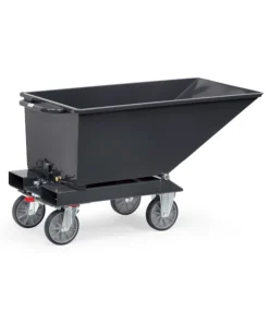fetra® Muldenkipper mit Ablasshahn 250 Liter "Grey Edition"