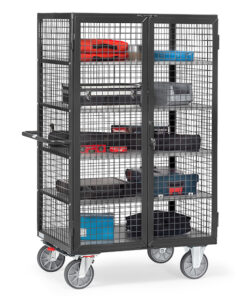 fetra® Kastenwagen "Grey Edition" mit 5 Etagen, 750kg Tragkraft und bis zu 1200 x 780mm Ladefläche