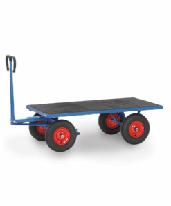 fetra® Handpritschenwagen mit rutschfester Ladefläche 1200 x 800mm, 1000kg Tragkraft
