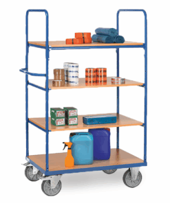 fetra® Etagenwagen 500 - 600kg Tragkraft und 4 Etagen