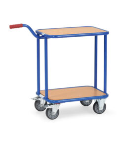 fetra® Griffroller mit 2 Holzplattformen, 250kg Tragkraft