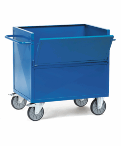 fetra® Blechkastenwagen mit 600kg Tragkraft, Wände aus verzinktem Stahlblech