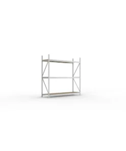 Alternative view of META Weitspannregal MINI-RACK mit 3 Lagerebenen, 2200mm Höhe, 2200mm Breite, 650mm Tiefe, verzinkt