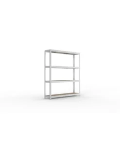 Alternative view of META SPEED-RACK Weitspannregal 1970mm Höhe, 1700mm Breite, 400mm Tiefe, mit 4 Fachebenen